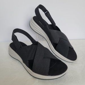 EASY SPIRIT Daimiel3 Textile Sandals- Black color- Women's Size 9M